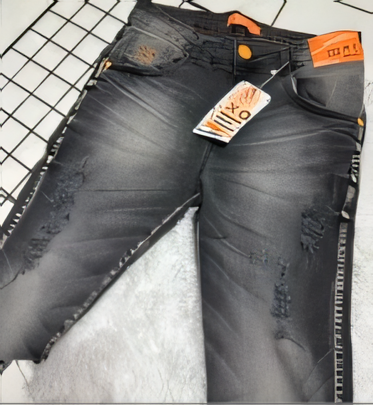 Calça Jeans Masculina Estilo Jogador Preta E Cinza